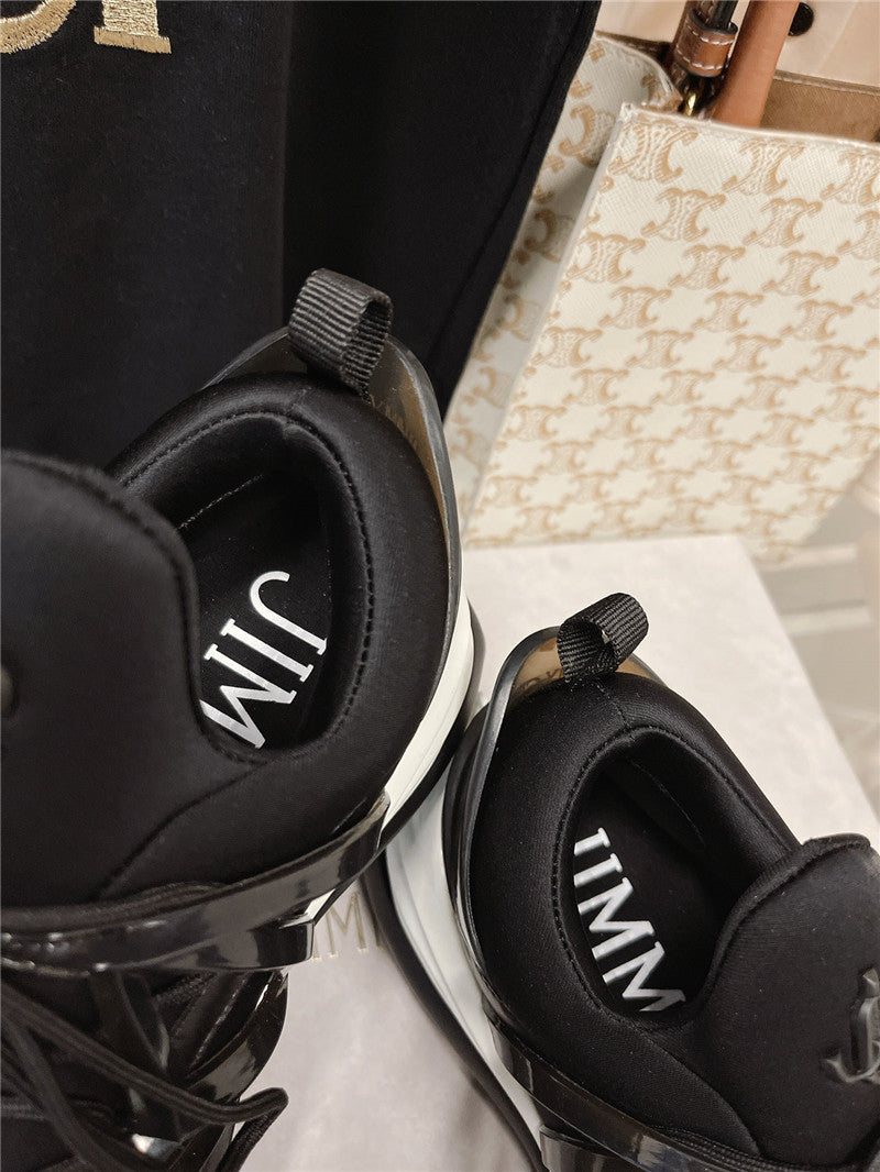 High Quality Luxury Jimmy Choo Cosmos Low Top Trainers Crystals product detail