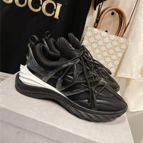 High Quality Luxury Jimmy Choo Cosmos Low Top Trainers Crystals