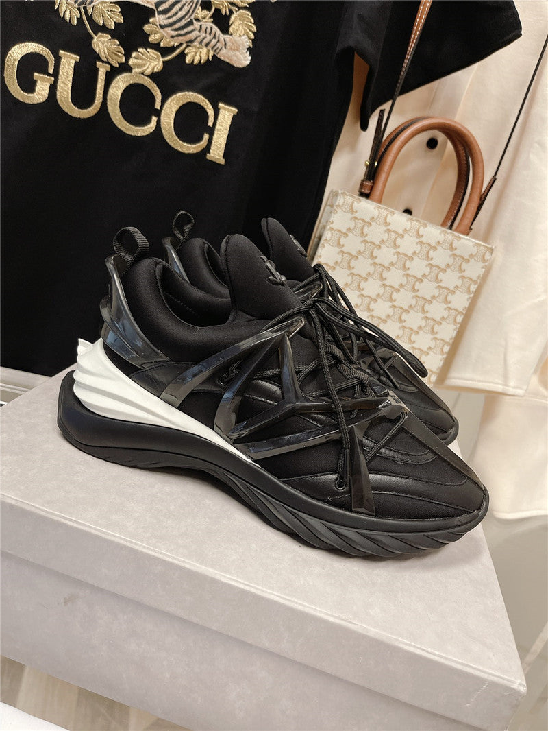 High Quality Luxury Jimmy Choo Cosmos Low Top Trainers Crystals