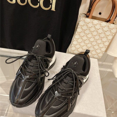 High Quality Luxury Jimmy Choo Cosmos Low Top Trainers Crystals product detail