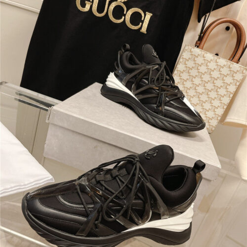 High Quality Luxury Jimmy Choo Cosmos Low Top Trainers Crystals product detail