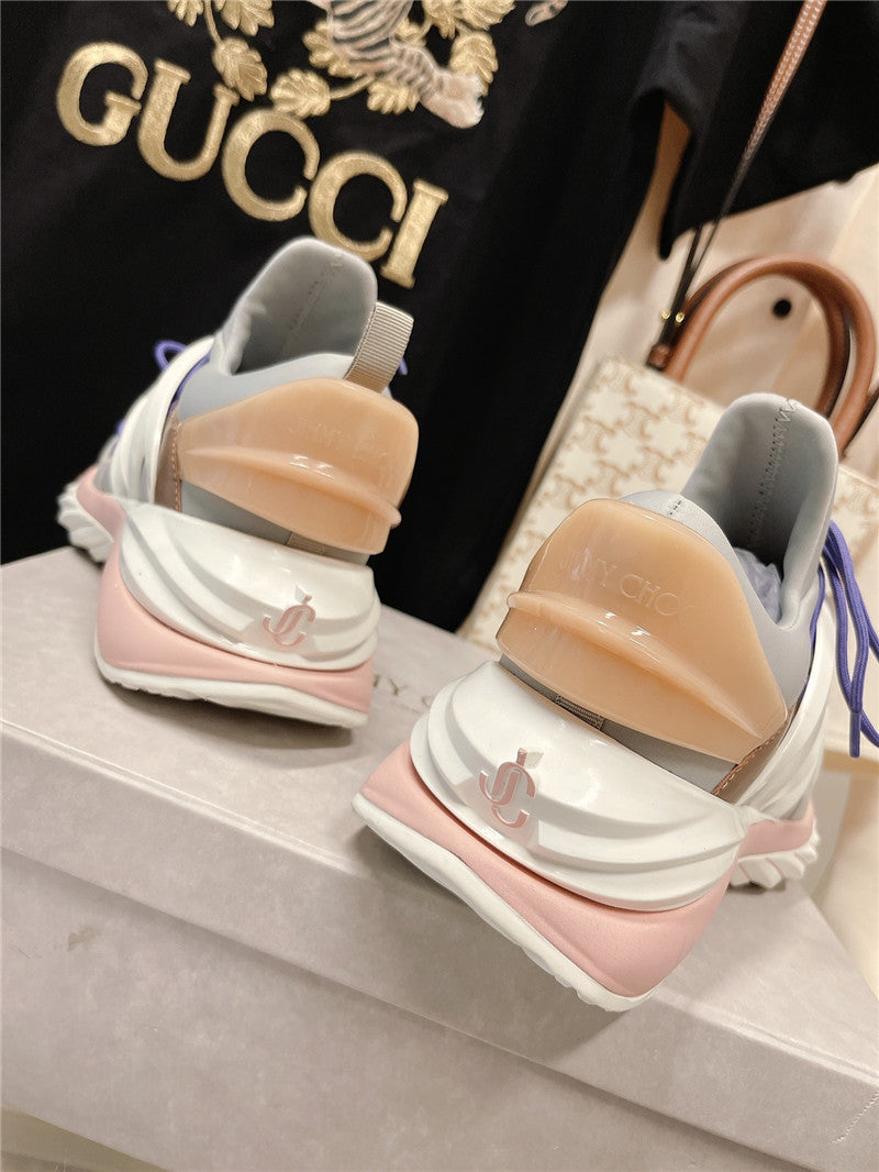 High Quality Luxury Jimmy Choo Cosmos Low Top Trainers Crystals – Style 02519 product detail
