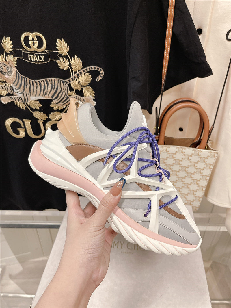 High Quality Luxury Jimmy Choo Cosmos Low Top Trainers Crystals – Style 02519 product detail