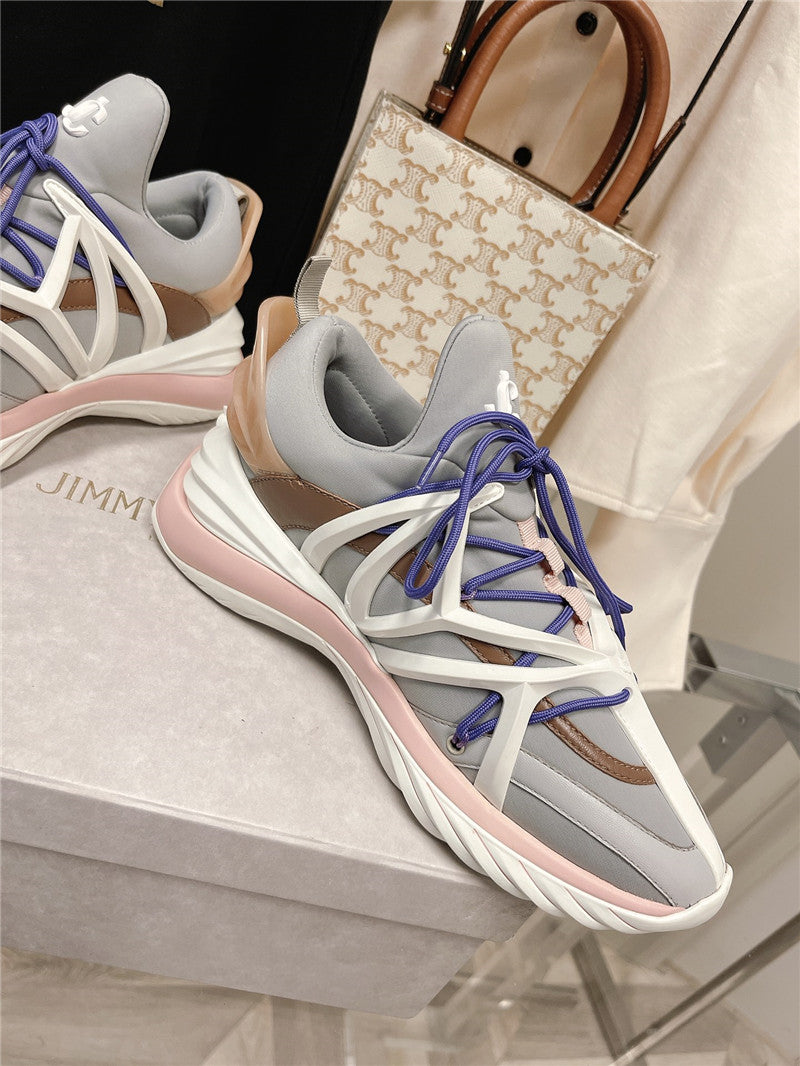High Quality Luxury Jimmy Choo Cosmos Low Top Trainers Crystals – Style 02519 product detail