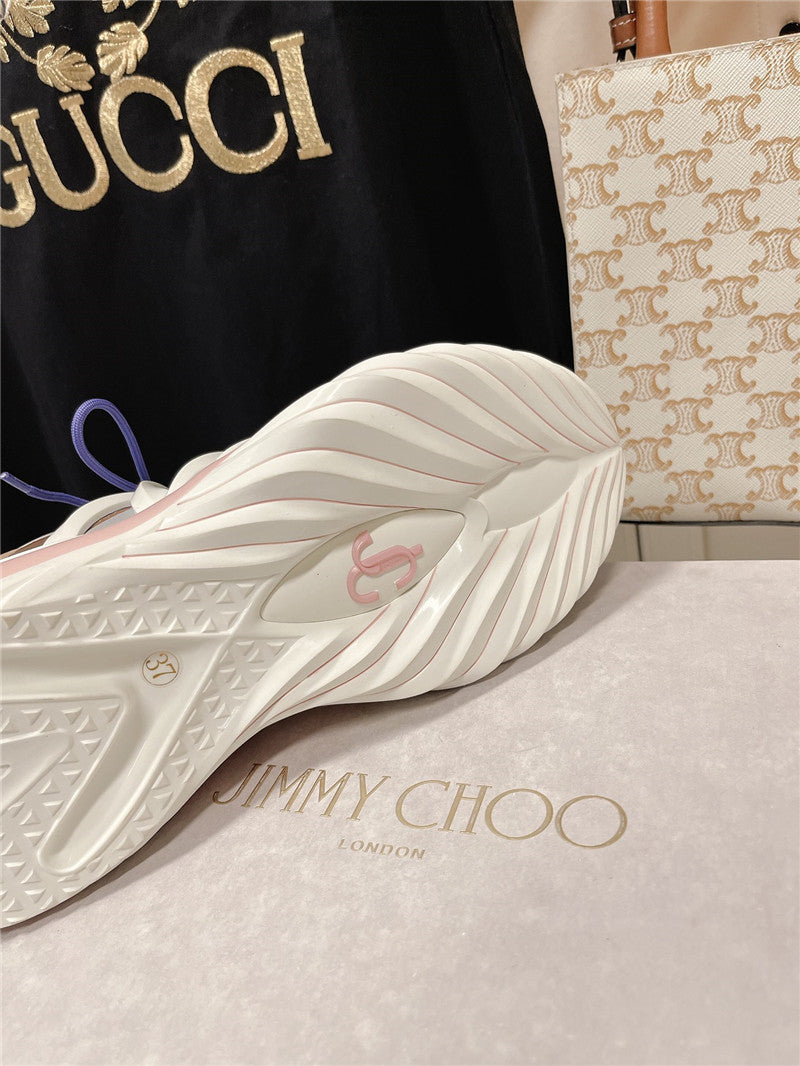 High Quality Luxury Jimmy Choo Cosmos Low Top Trainers Crystals – Style 02519 product detail