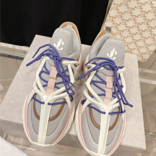 High Quality Luxury Jimmy Choo Cosmos Low Top Trainers Crystals – Style 02519 product detail
