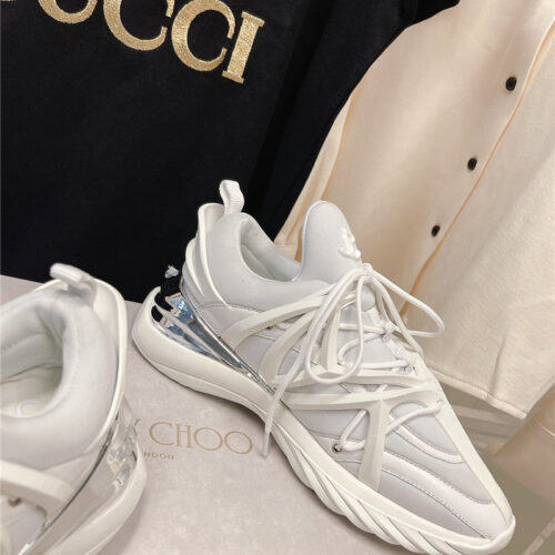 High Quality Luxury Jimmy Choo Cosmos Low Top Trainers Crystals – Style 97431 product detail