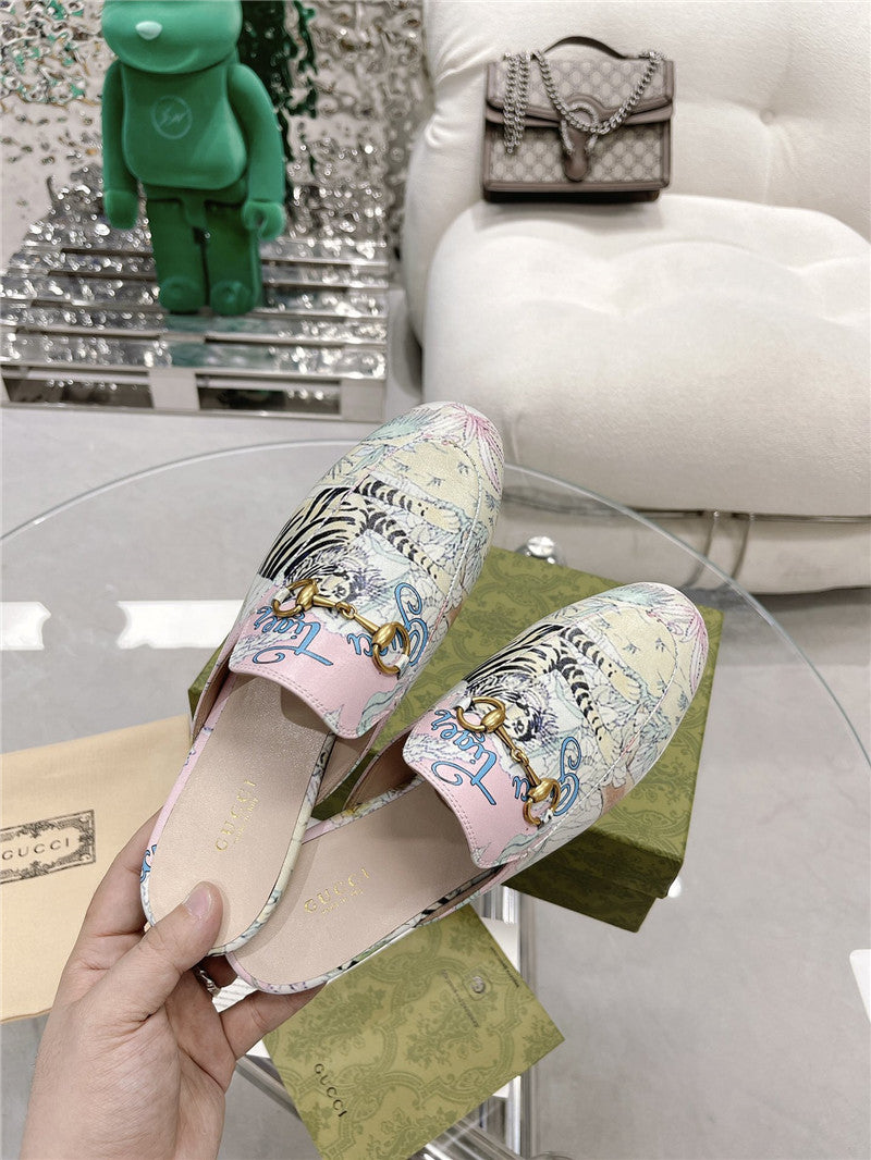 High Quality Luxury Gucci Horsebit Half Slippers – Style 17203 product detail