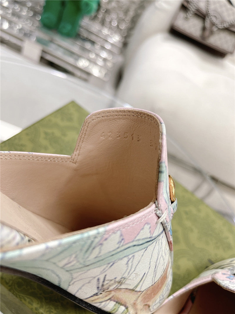 High Quality Luxury Gucci Horsebit Half Slippers – Style 17203 product detail