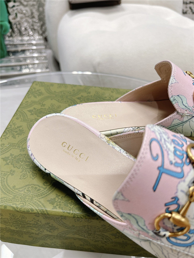 High Quality Luxury Gucci Horsebit Half Slippers – Style 17203 product detail