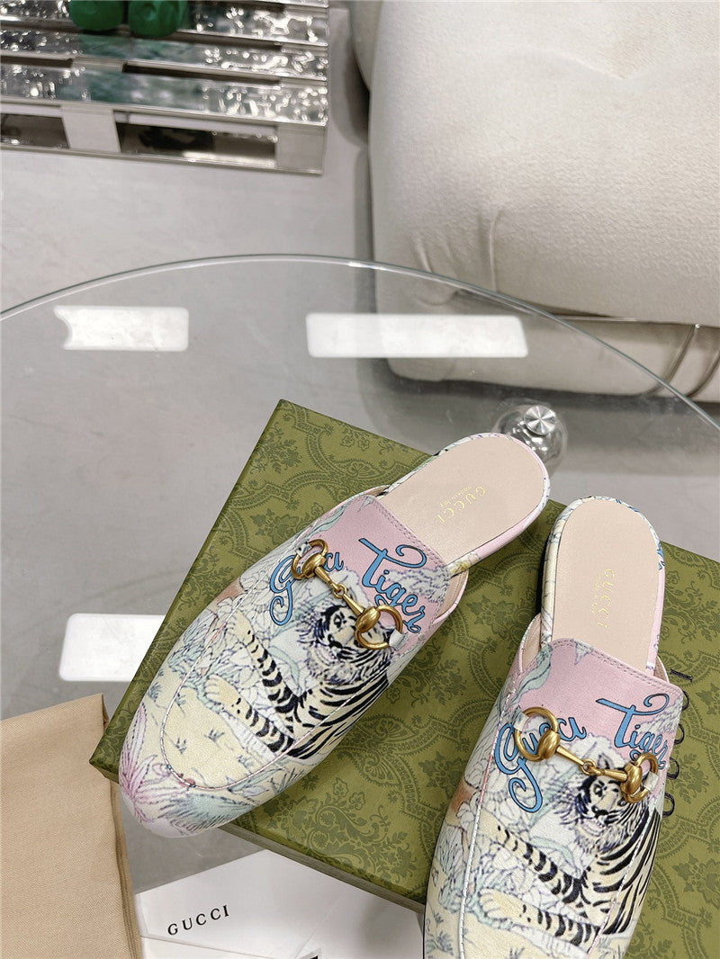 High Quality Luxury Gucci Horsebit Half Slippers – Style 17203 product detail