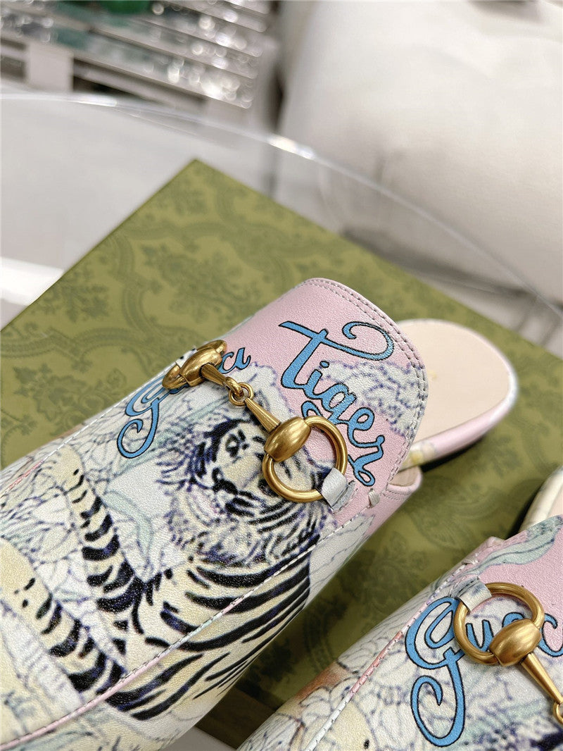 High Quality Luxury Gucci Horsebit Half Slippers – Style 17203 product detail