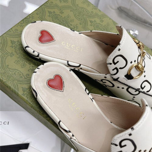 High Quality Luxury Gucci Horsebit Half Slippers product detail