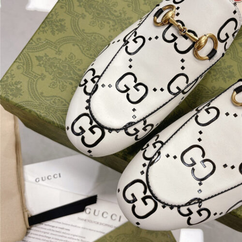 High Quality Luxury Gucci Horsebit Half Slippers product detail