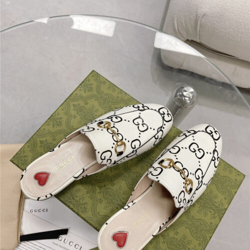 High Quality Luxury Gucci Horsebit Half Slippers alternate view