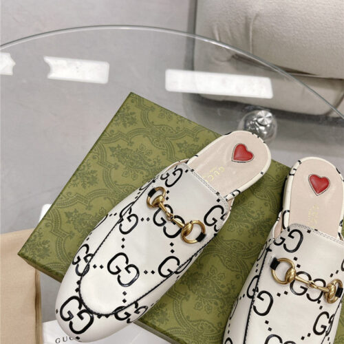 High Quality Luxury Gucci Horsebit Half Slippers product detail