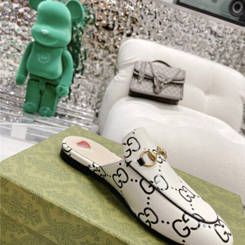 High Quality Luxury Gucci Horsebit Half Slippers product detail