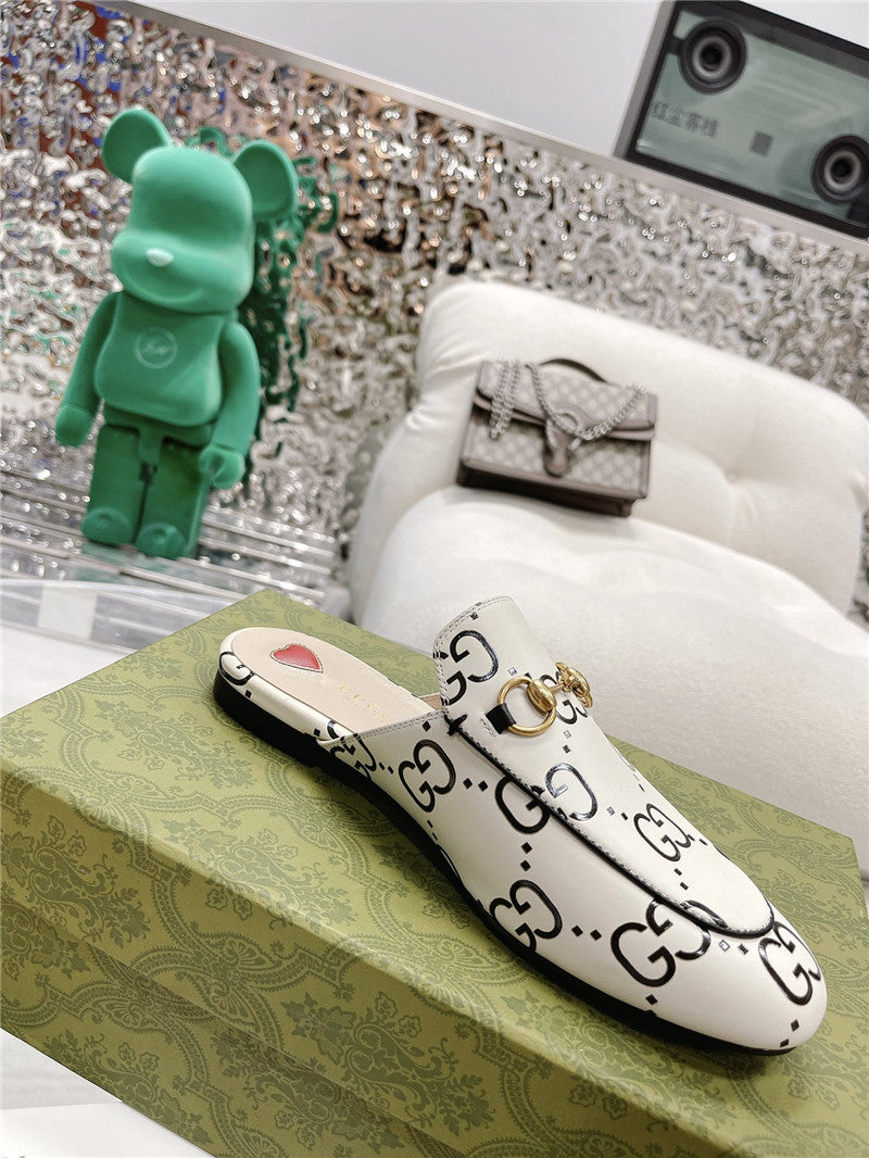 High Quality Luxury Gucci Horsebit Half Slippers product detail