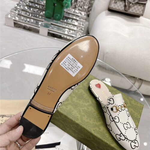 High Quality Luxury Gucci Horsebit Half Slippers product detail