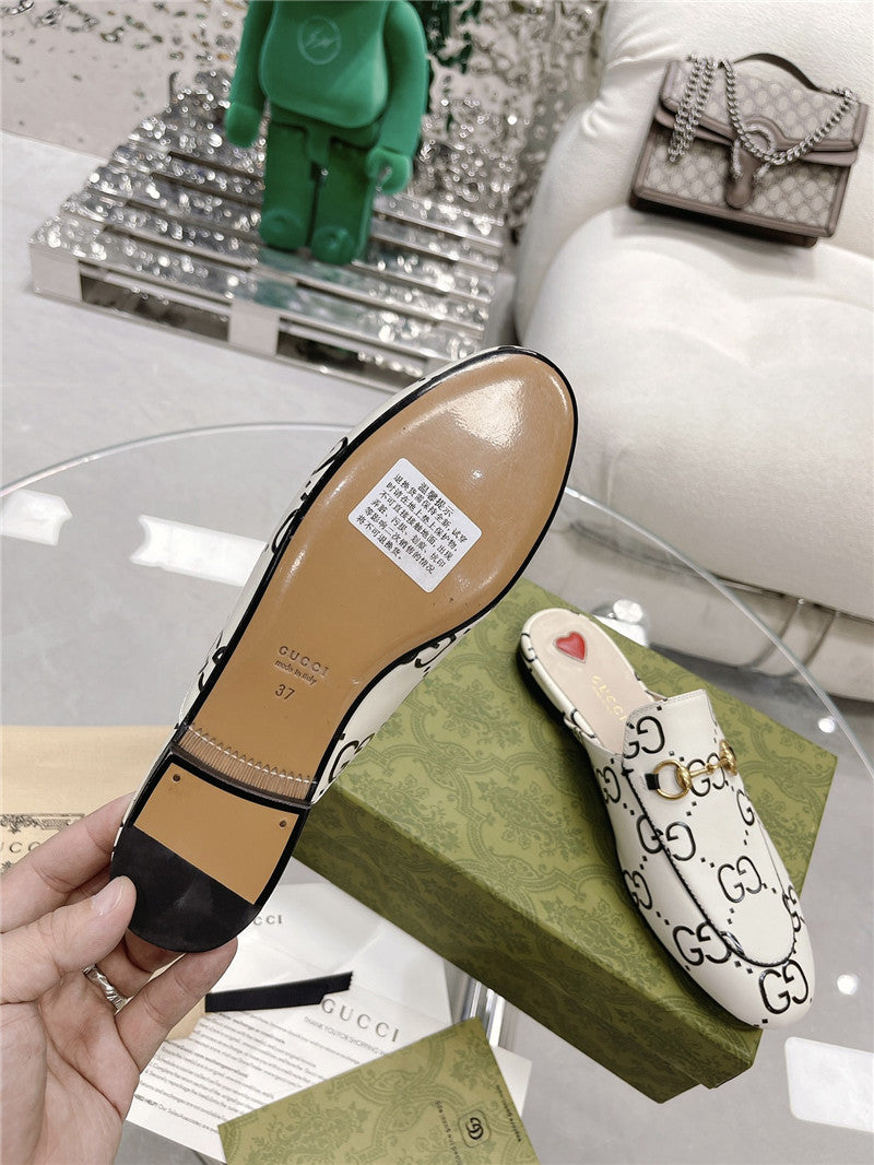 High Quality Luxury Gucci Horsebit Half Slippers product detail