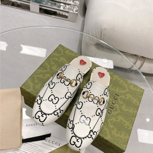 High Quality Luxury Gucci Horsebit Half Slippers product detail