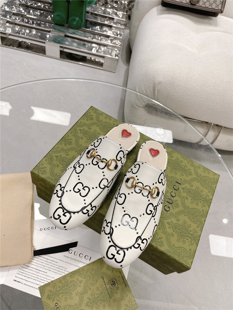 High Quality Luxury Gucci Horsebit Half Slippers product detail