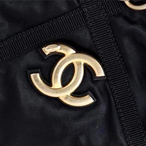 High Quality Luxury Chanel Black Nylon Shopping Bag product detail