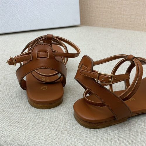 High Quality Luxury Dior Cd Letter Logo Flat Cutout Sandals – Style 84550 product detail