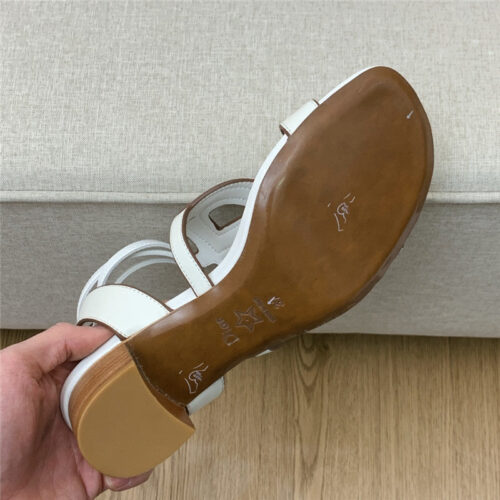 High Quality Luxury Dior Cd Logo Block Heel Cutout Sandals – Style 60006 product detail