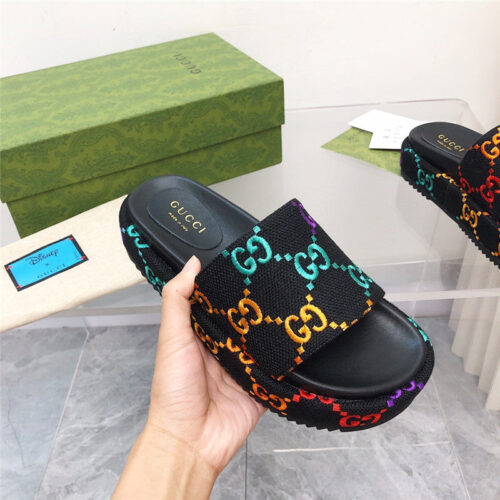 High Quality Luxury Gucci Latest Limited Edition Platform Slippers alternate view