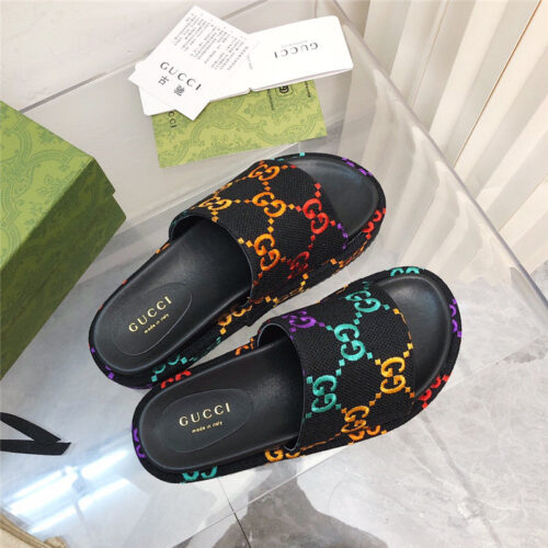 High Quality Luxury Gucci Latest Limited Edition Platform Slippers product detail