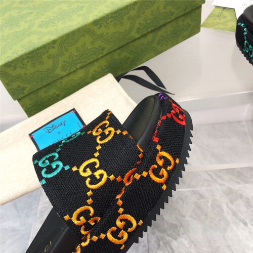 High Quality Luxury Gucci Latest Limited Edition Platform Slippers product detail