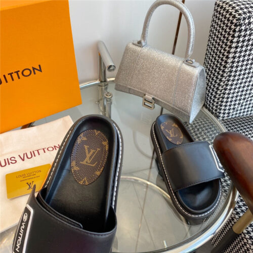 High Quality Luxury Louis Vuitton Velcro Platform Sandals product detail