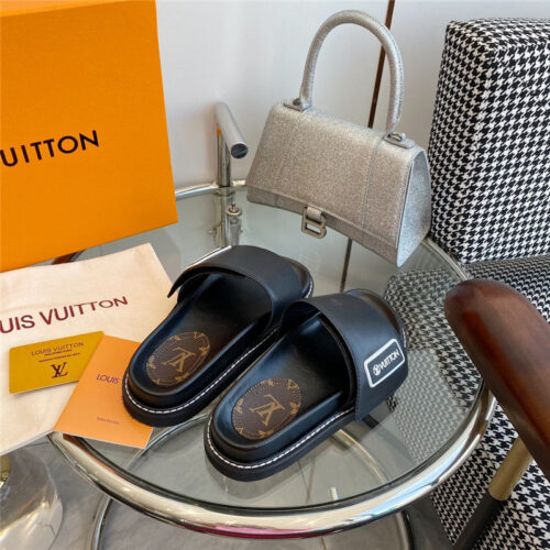 High Quality Luxury Louis Vuitton Velcro Platform Sandals product detail
