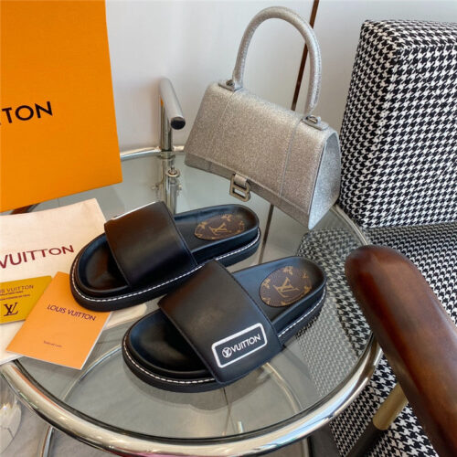 High Quality Luxury Louis Vuitton Velcro Platform Sandals product detail