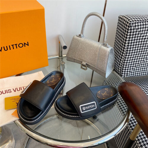 High Quality Luxury Louis Vuitton Velcro Platform Sandals product detail