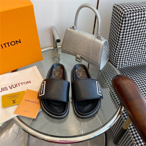 High Quality Luxury Louis Vuitton Velcro Platform Sandals product detail