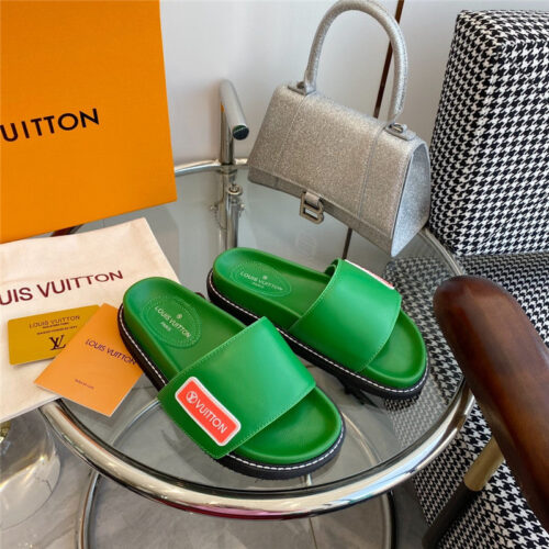 High Quality Luxury Louis Vuitton Velcro Platform Sandals – Style 73987 product detail