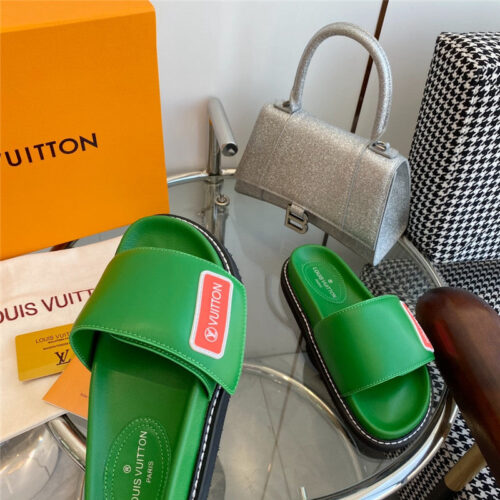 High Quality Luxury Louis Vuitton Velcro Platform Sandals – Style 73987 product detail