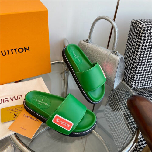 High Quality Luxury Louis Vuitton Velcro Platform Sandals – Style 73987