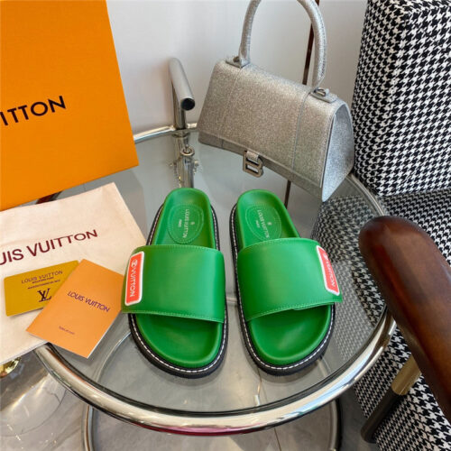 High Quality Luxury Louis Vuitton Velcro Platform Sandals – Style 73987 product detail