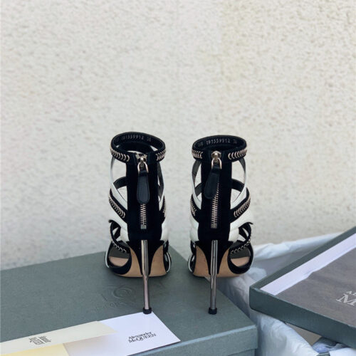 High Quality Luxury Alexander McQueen Open Toe Heeled Sandals – Style 67139 product detail