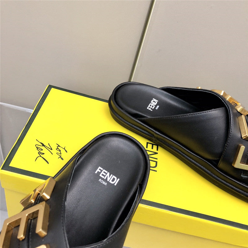 High Quality Luxury Fendi Cross Flat Sandals product detail