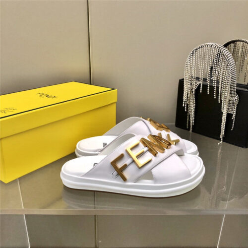 High Quality Luxury Fendi Cross Flat Sandals – Style 07187 product detail