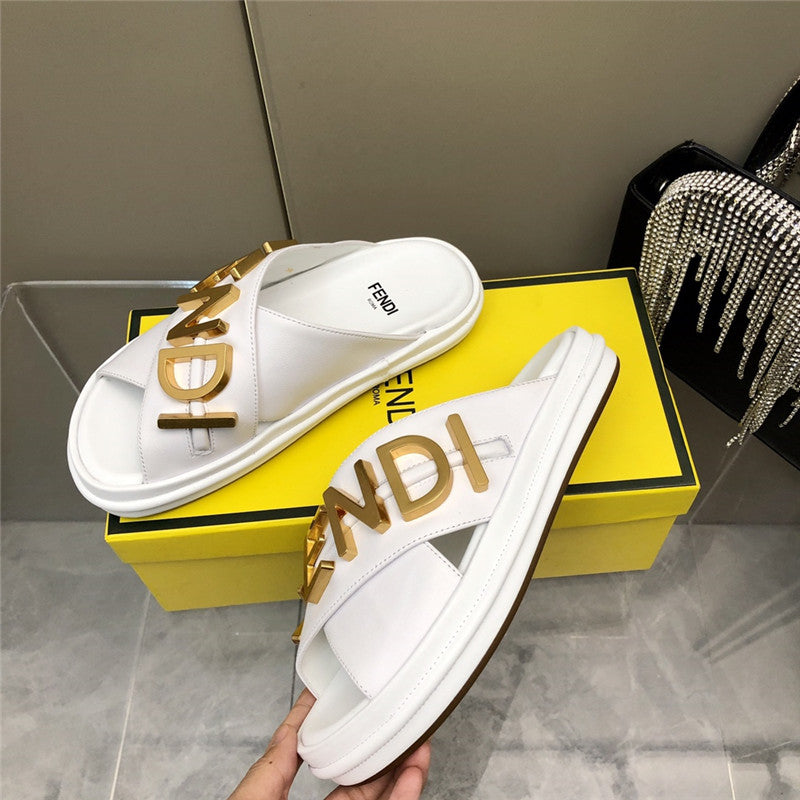 High Quality Luxury Fendi Cross Flat Sandals – Style 07187 product detail