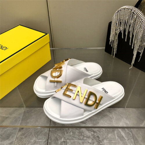 High Quality Luxury Fendi Cross Flat Sandals – Style 07187 product detail