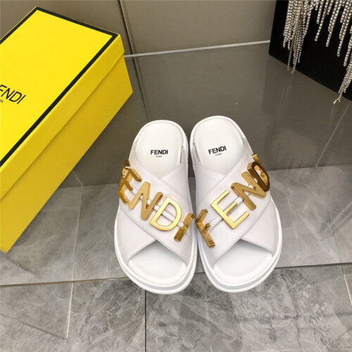 High Quality Luxury Fendi Cross Flat Sandals – Style 07187 alternate view