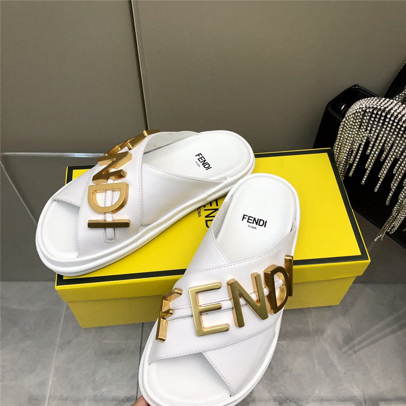 High Quality Luxury Fendi Cross Flat Sandals – Style 07187 product detail