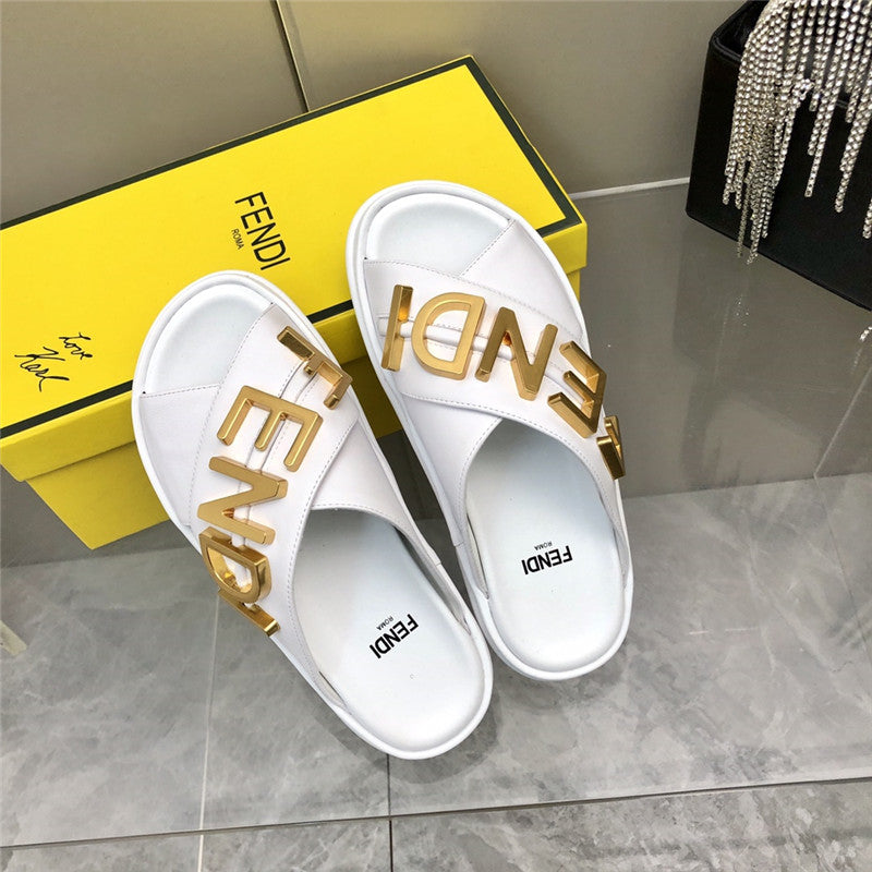 High Quality Luxury Fendi Cross Flat Sandals – Style 07187 product detail