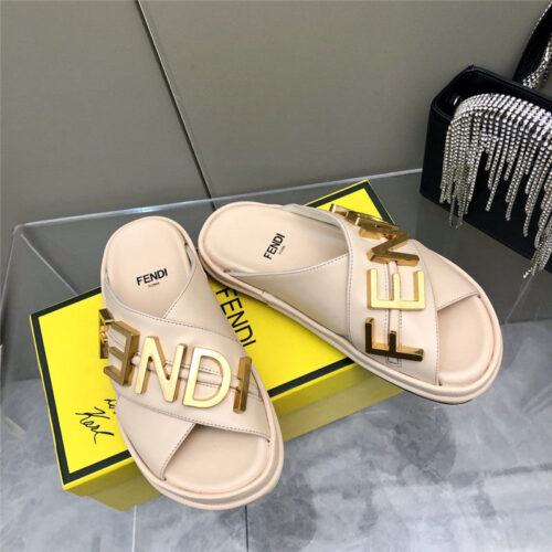 High Quality Luxury Fendi Cross Flat Sandals – Style 65939 product detail